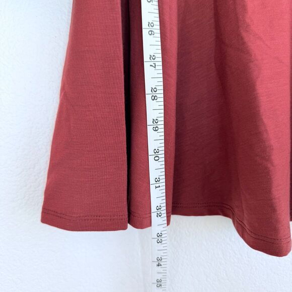 NWT Reformation Coen Jersey Knit Square Neck Mini Dress in Chianti Red Size M - Picture 12 of 16